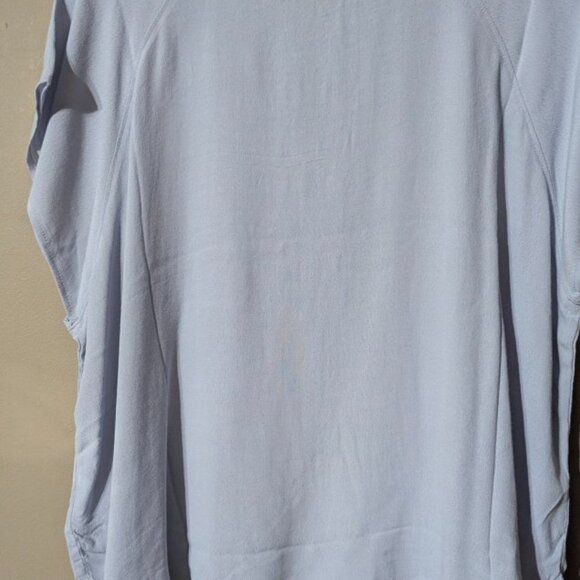 H & M short sleeve baby blue blouse XL - Picture 2 of 8